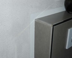 Quadec Edelstahlschiene 110 Ecke